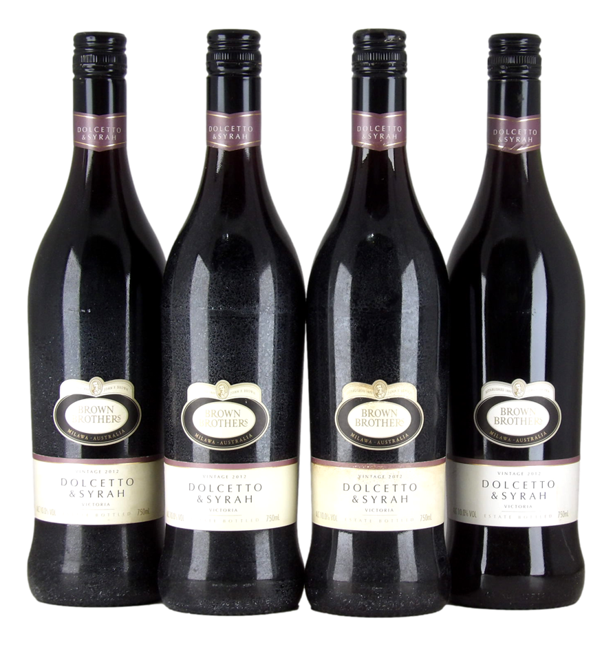 Brown Brothers Dolcetto & Shiraz 2012 (4x 750mL), VIC.