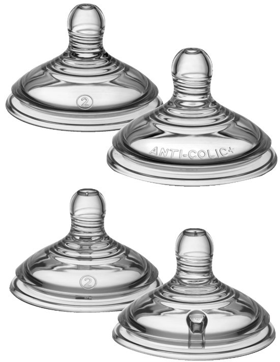 BUNDLE of Tommee Tippee Natural Start Baby Bottle Teats, Medium Flow, 3 and
