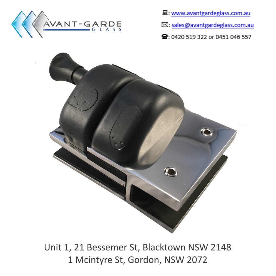 42mm Frameless Glass Pool Fence Latches & Strike Plates