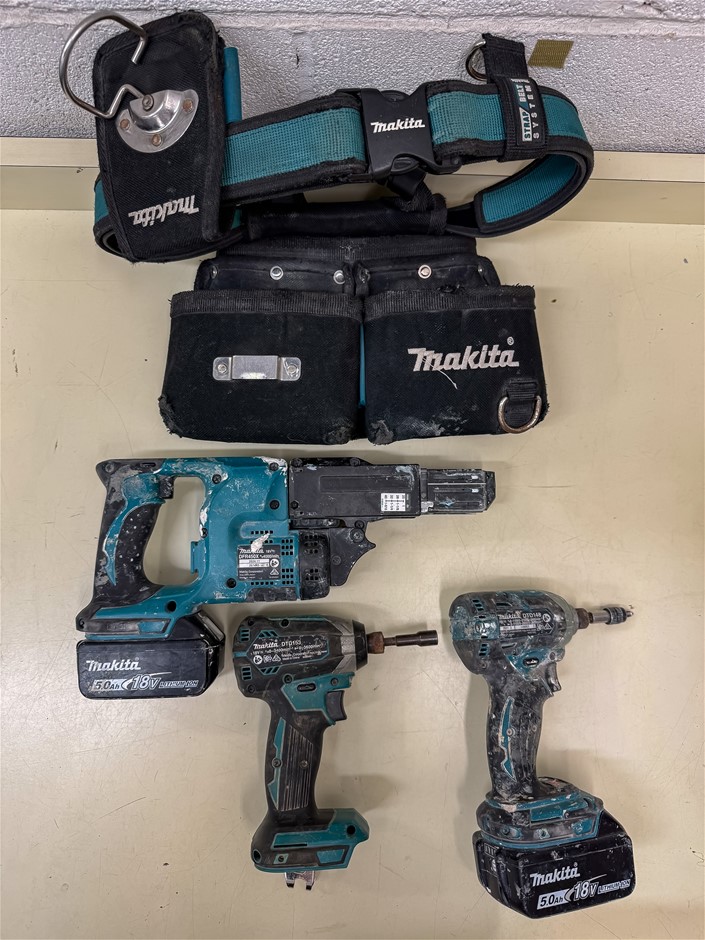 Assorted MAKITA Power Tools & Accessories including