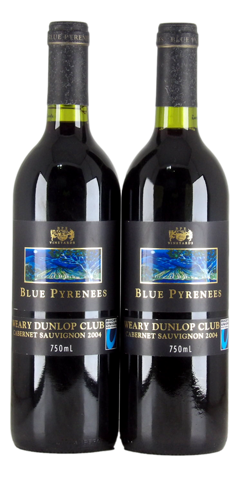 Blue Pyreness Weary Dunlop Club Cabernet Sauvignon 2004 (2x 750mL) VIC