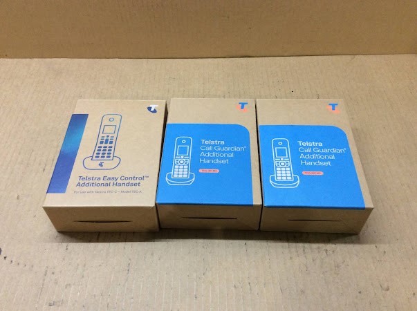 Telstra TCG-301 M3 Call Guardian Additional Handset &Telstra TEC-A Easy Con