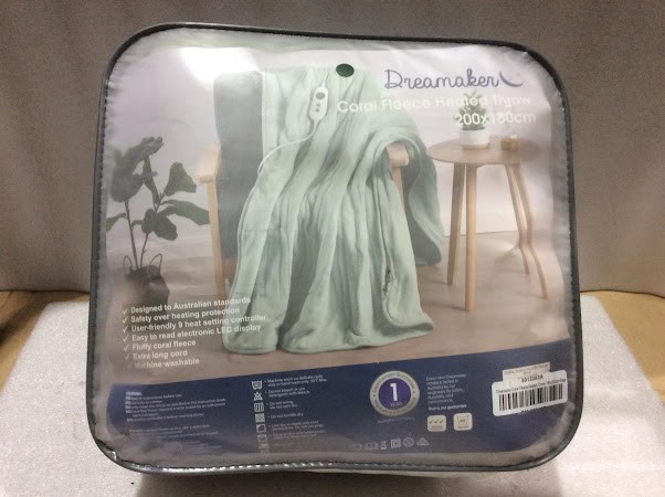 Dreamaker 9012083R Coral Fleece Heated Blanket (180x200cm)