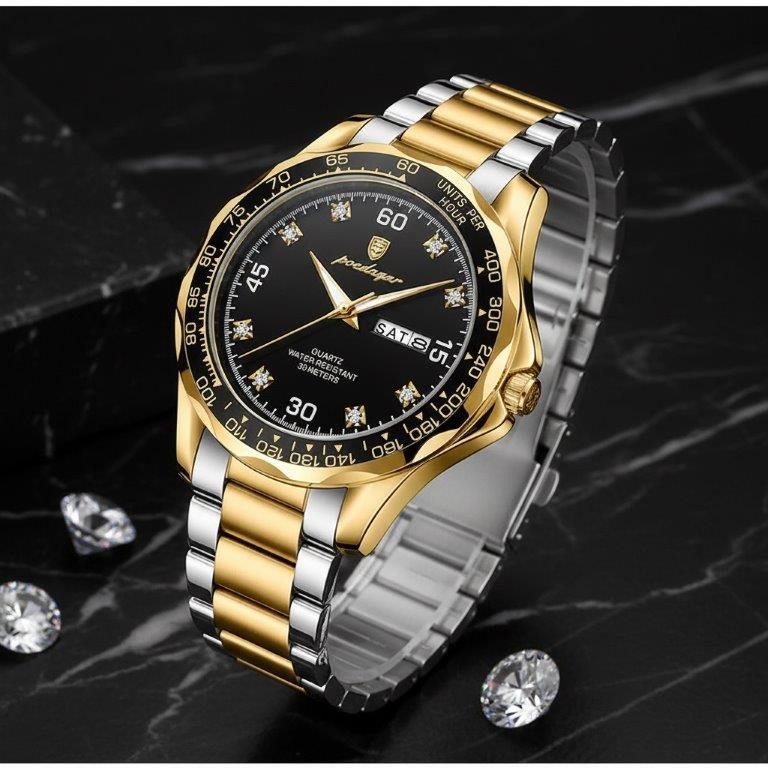 High Quality Simulated Diamond Men's Poedagar Watch-include box original