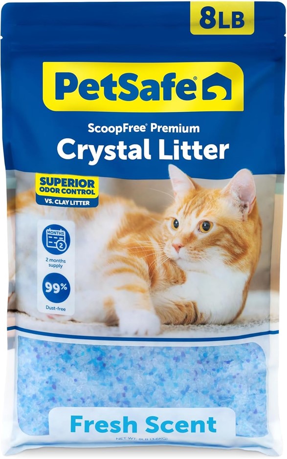 PETSAFE ScoopFree Premium Fresh Scent Crystal Litter, Superior Odour Contro