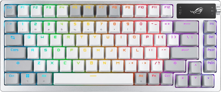 ASUS ROG Azoth 75% Wireless Custom Gaming Keyboard. NB: Minor Use, 2.4Ghz C
