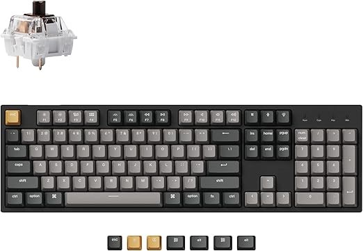 KEYCHRON C2 Pro Wired Custom Mechanical Keyboard Full Size Layout QMK/VIA P