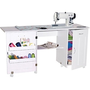Naomi Extendable Sewing/Craft Table - Wh