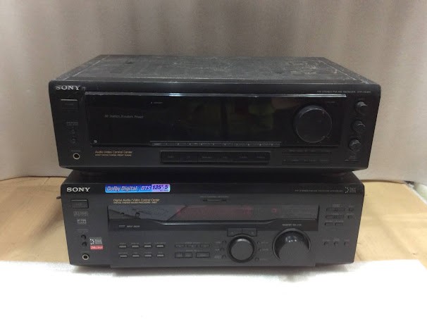 Sony STR-DE545&STR-DE305 FM STEREO/FM-AM Receiver (Lot of 2)