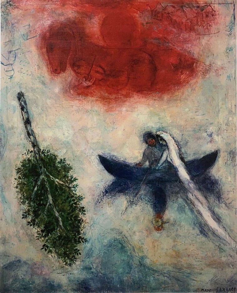 MARC CHAGALL (1887-1985) - La Barque