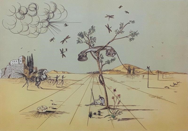 SALVADOR DALI (1904 - 1989) Telephone