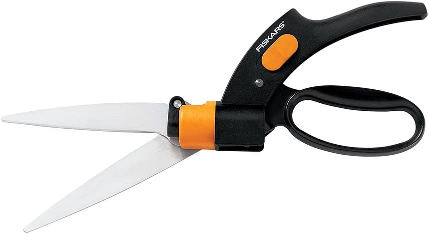 FISKARS Garden, Shear Ease 360 Degree Swivel Grass Trimmer, Black.