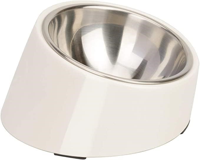 SUPERDESIGN Mess Free 15° Slanted Bowl for Dogs and Cats, Tilted Angle Bull