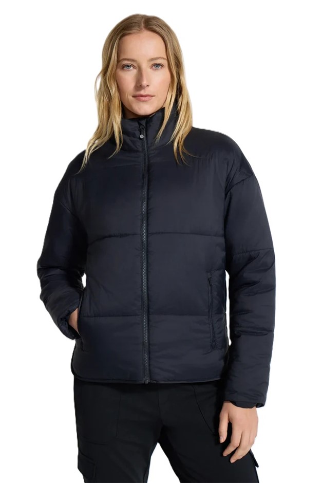 MONDETTA Women's Lightweight Jacket, Size XL, Sorona Insulated, Black.