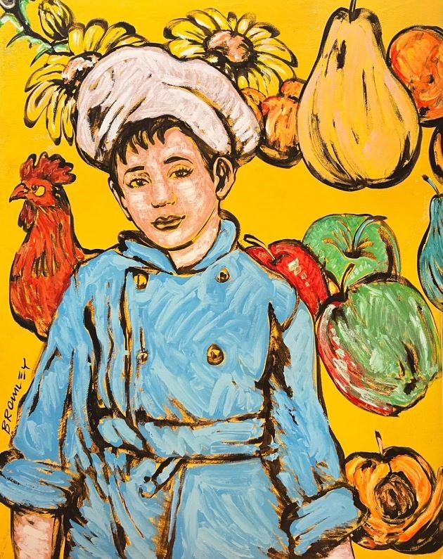 DAVID BROMLEY (1960 - ) - Young Chef