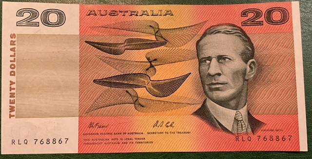 1991 $20 Rare misprint error with radar serial