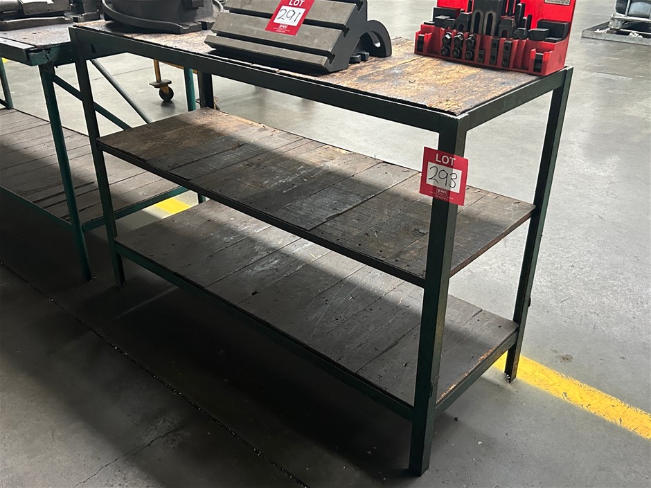Steel Frame Shelving Unit Including Remaining Tooling
