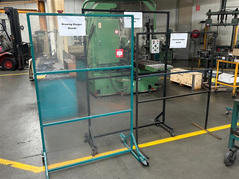3x Drawing Hanger Stands