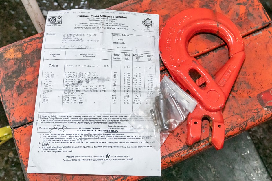 Kuplex / UK P4A192 Unused Heavy Duty Safety Clevis Hook