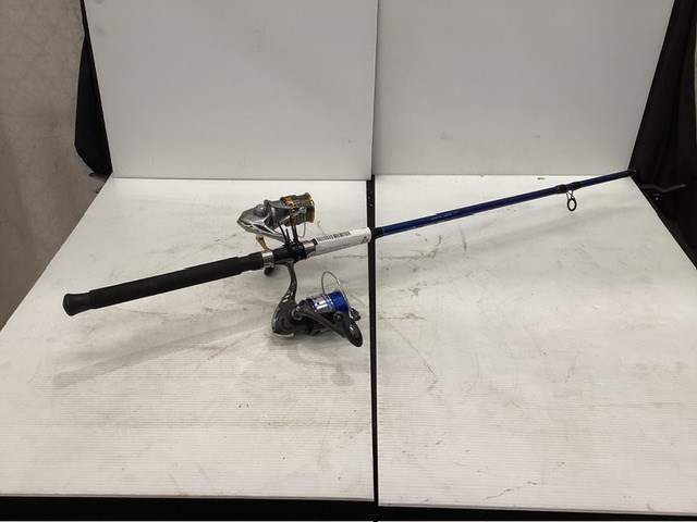 Half Fishing Rod With 2 Fishing Reels