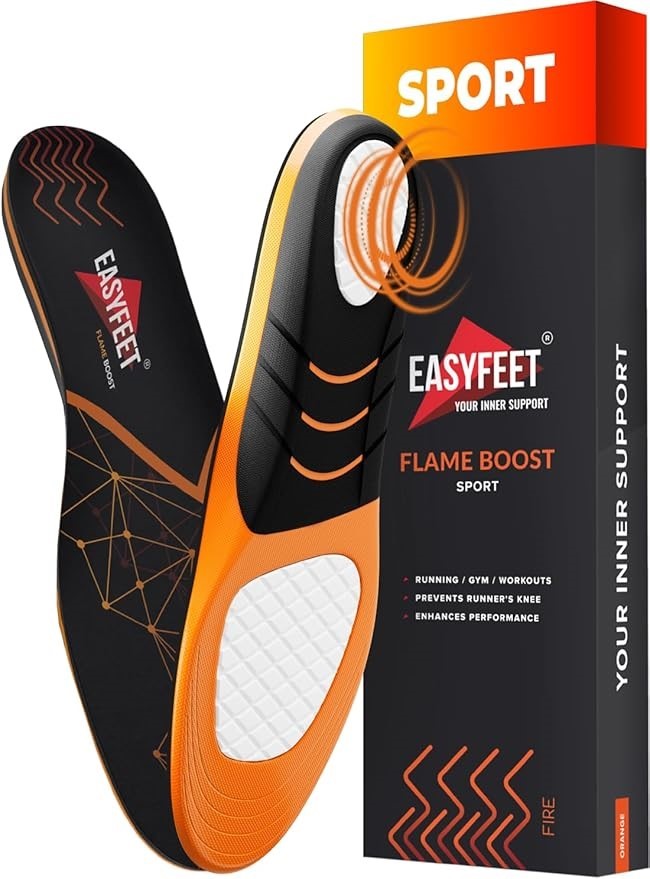 EASYFEET Running Athletic Shoe Insoles Men Women - Sport Insole - Shock Abs