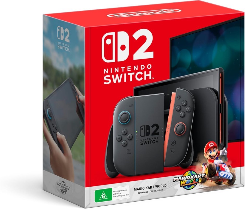 NINTENDO Switch 2 Console + Mario Kart World Bundle. NB: May Be Missing Mar