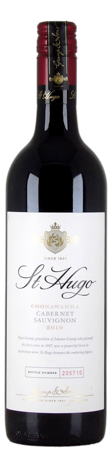 St Hugo Coonawarra Cab Sauv 2010 Bottle #205710 (1x 750mL), SA