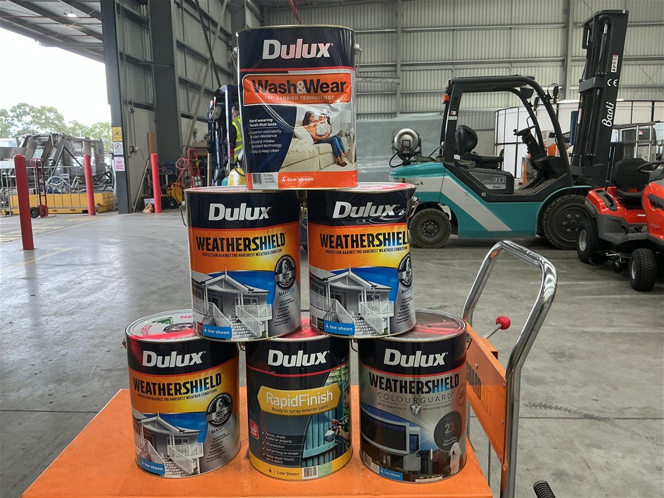 6 x Assorted 10Lt Tins of Paint
