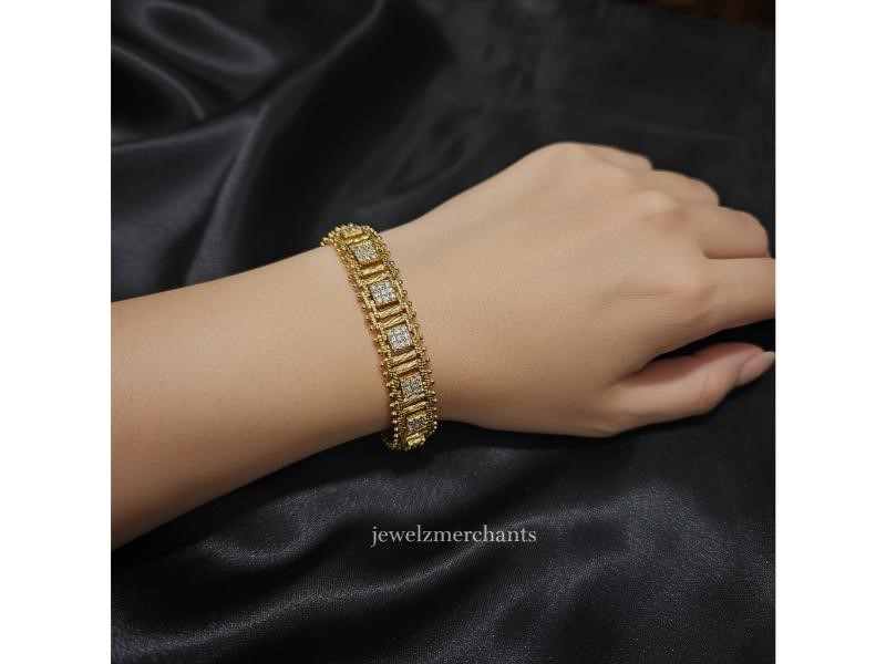 18K/Italy Gold Filled Bracelet -(stamped 18K/Italy)-Warranty Quality