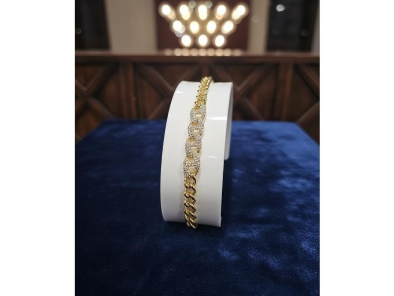 18K/Italy Gold Filled Bracelet -(stamped 18K/Italy)-Warranty Quality