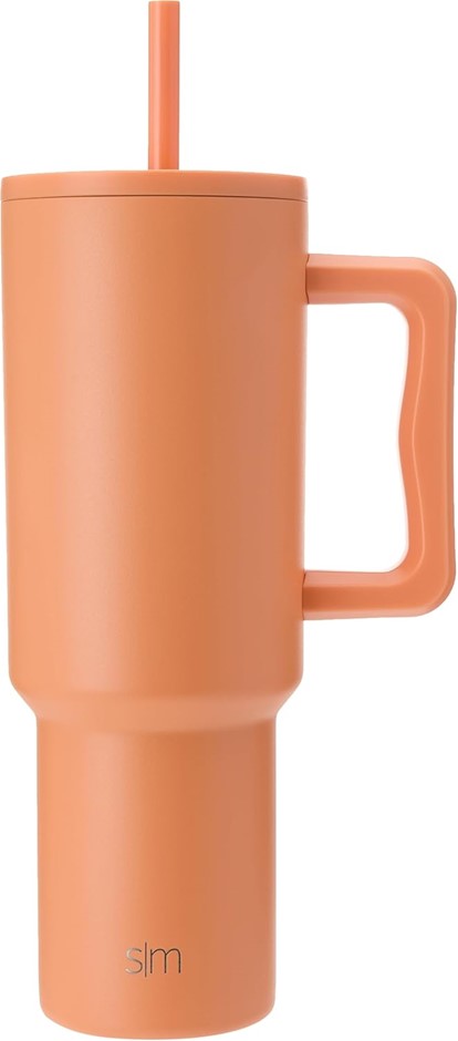 SIMPLE MODERN 40 oz Tumbler with Handle and Straw Lid.