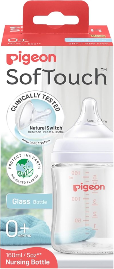 PIGEON SOFTOUCH BPP Nursing Bottle Glass 160ML.