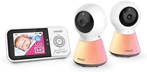 VTECH BM3350N 2.8" 2-Camera Full Colour Video Baby Monitor. NB: Slightly da
