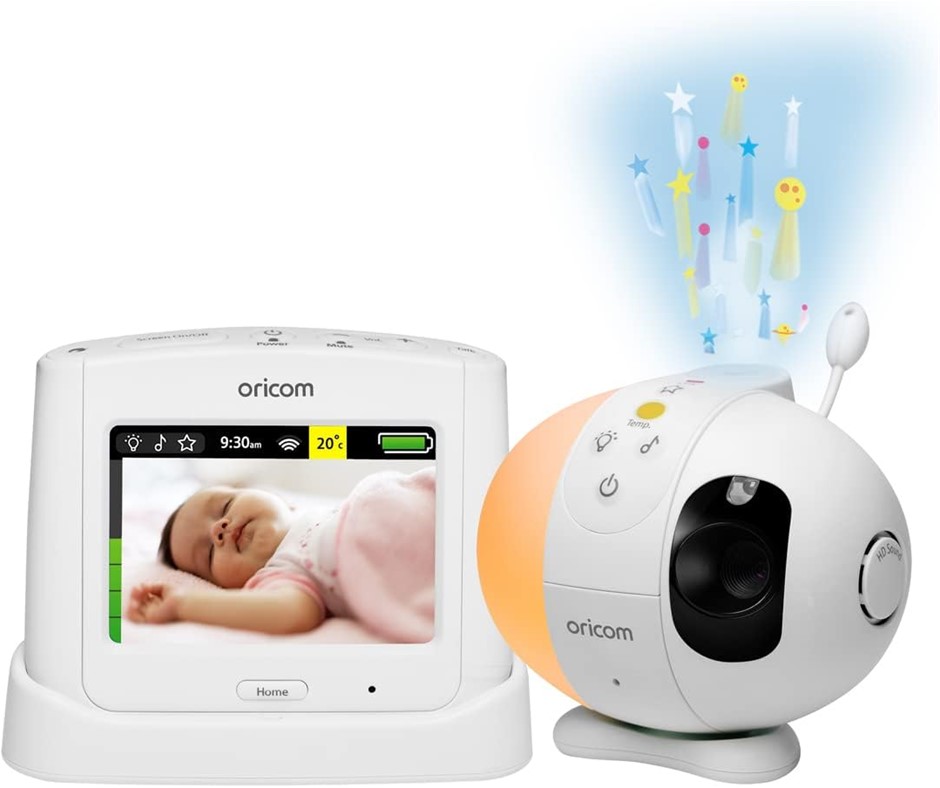 ORICOM Secure 870 3.5" Touchscreen Video Baby Monitor. SC870WH.
