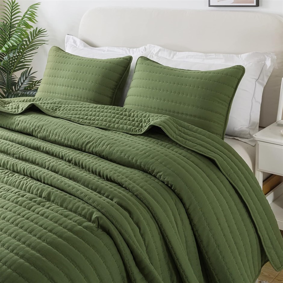 ROARINGWILD Oversized California Cal King Size Quilt Bedding Sets with Pill