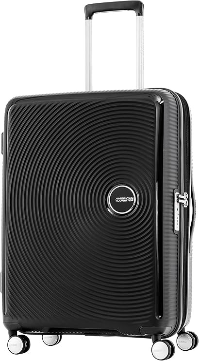 AMERICAN TOURISTER Curio 2 Suitcase, 69cm,  Black. NB: Minor Use, Not In Or