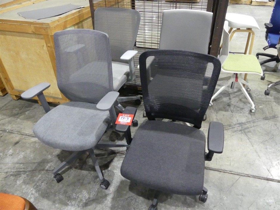 Office Gas Lift Chairs Unused (Qty 4 x Assorted)
