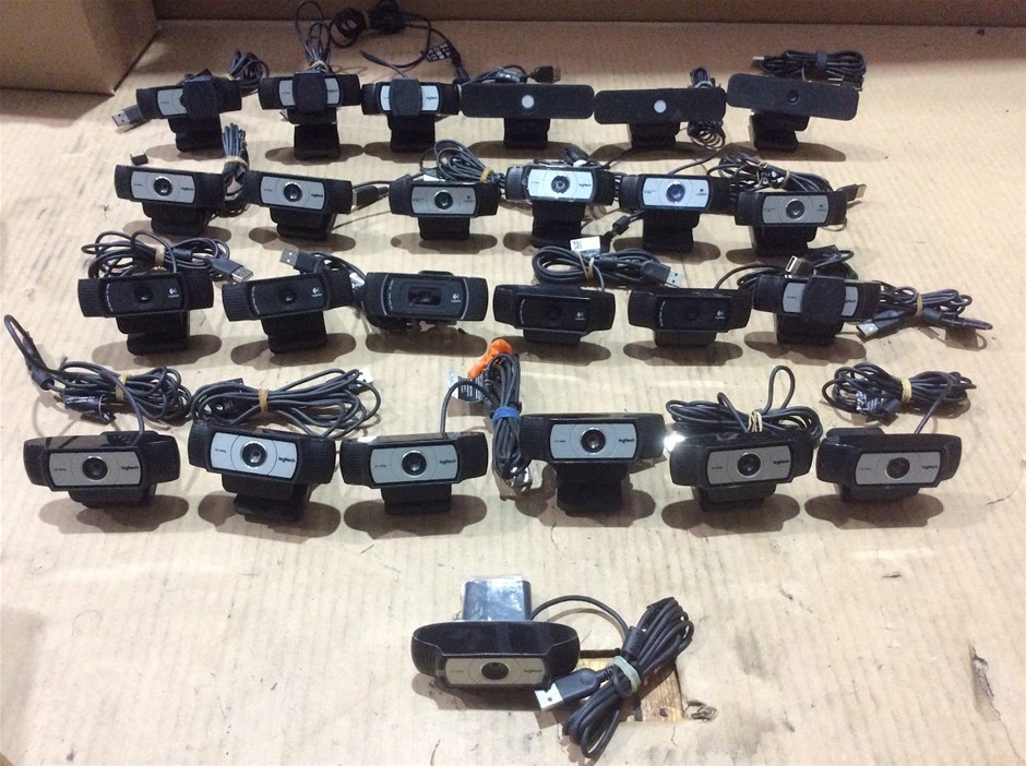 Logitech Webcams / USB Web Cameras (Lot of 25)
