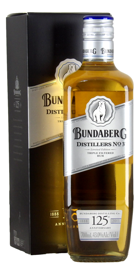 Bundaberg Distillers No.3 125th Anniversary Rum (1x 700mL) Qld