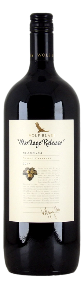 Wolf Blass Heritage Shiraz Cabernet 2017 (1x 1.5L).McLaren Vale