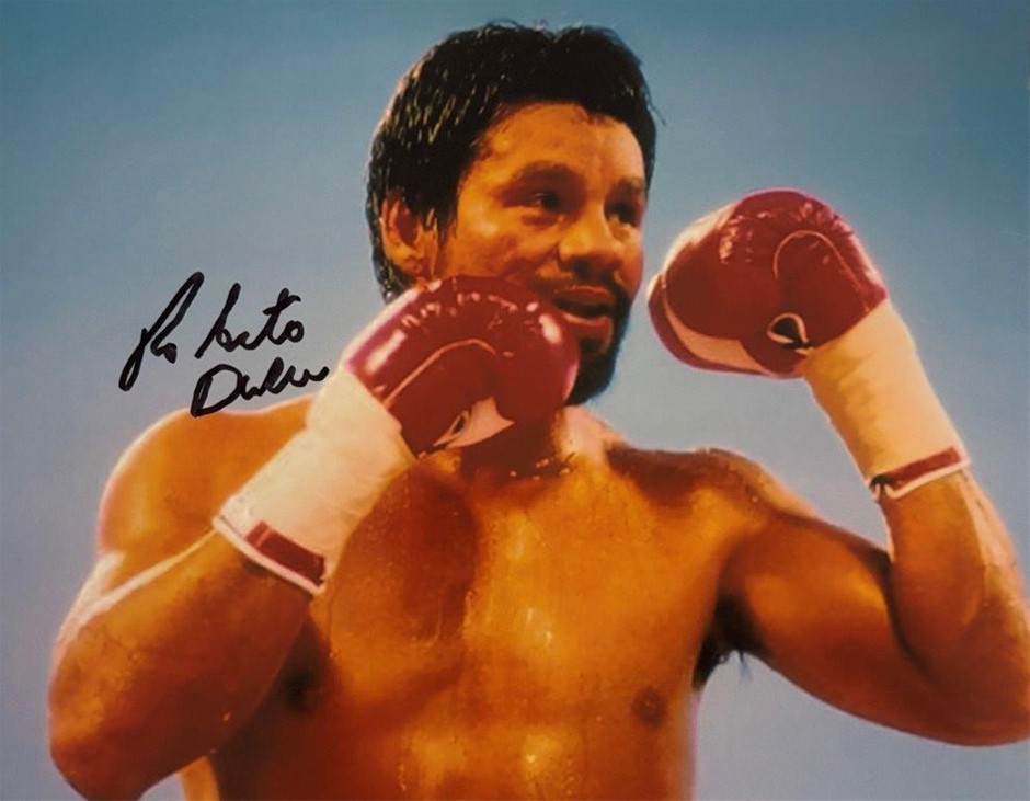 ROBERTO DURAN SIGNED BOXING PHOTO