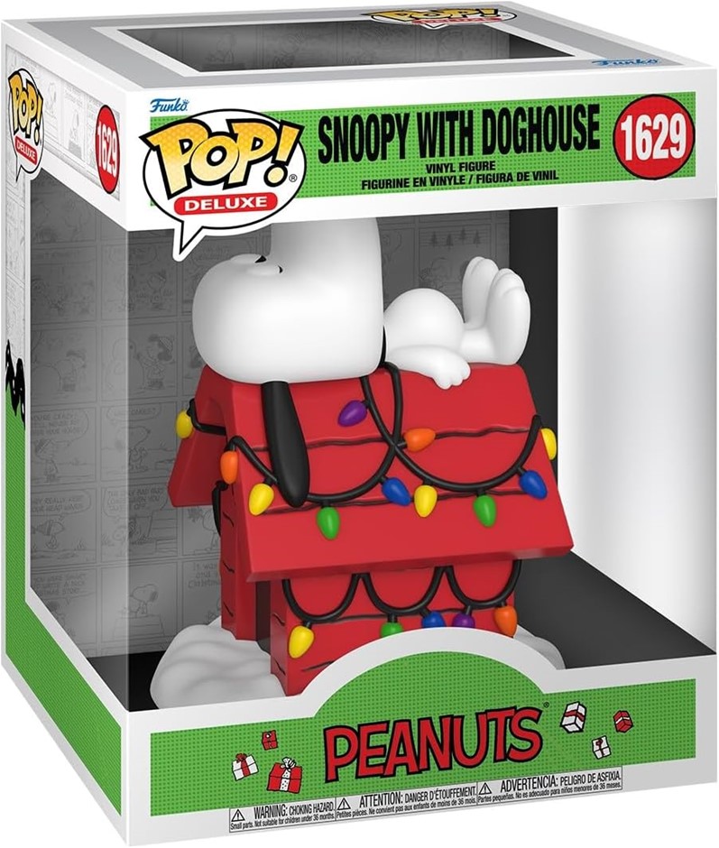FUNKO POP! Deluxe: A Charlie Brown Christmas: Snoopy With Doghouse NB: Slig