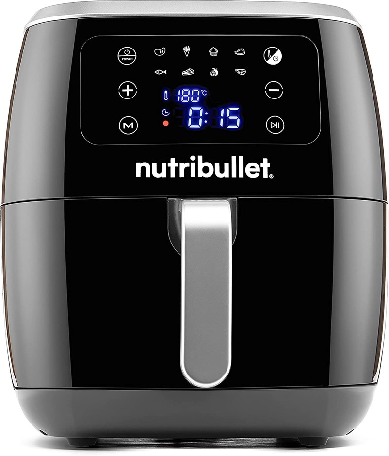 NUTRIBULLET XXL Digital Air Fryer 7L, Black, 46 x 36 x 39 cm, NBA07100. NB: