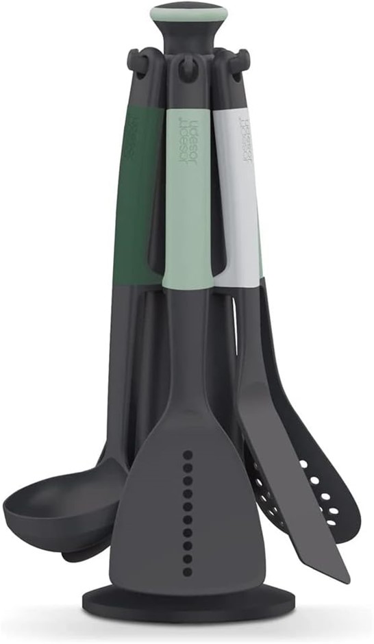 JOSEPH JOSEPH Elevate Carousel, 6-Piece Utensil Set Editions (Sage). NB: On