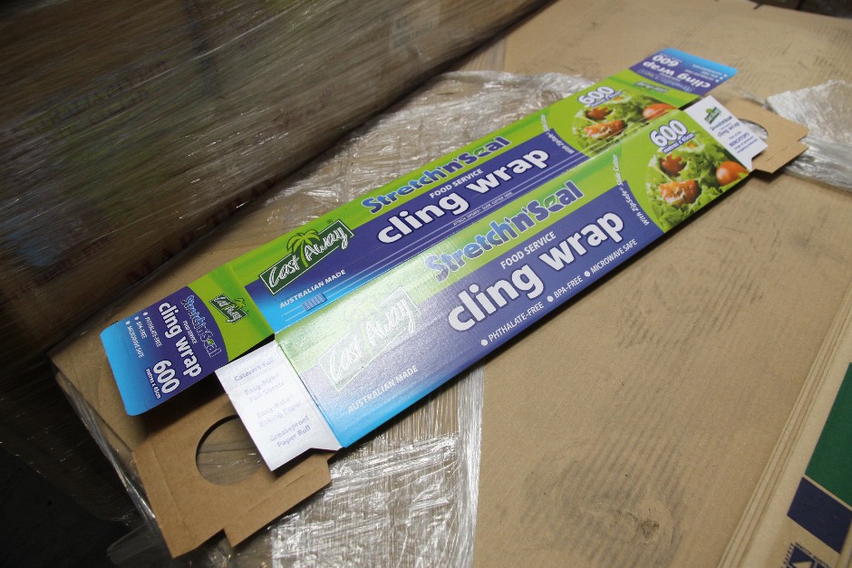 <p>Cast Away Cling Wrap Product Packaging Boxes</p>