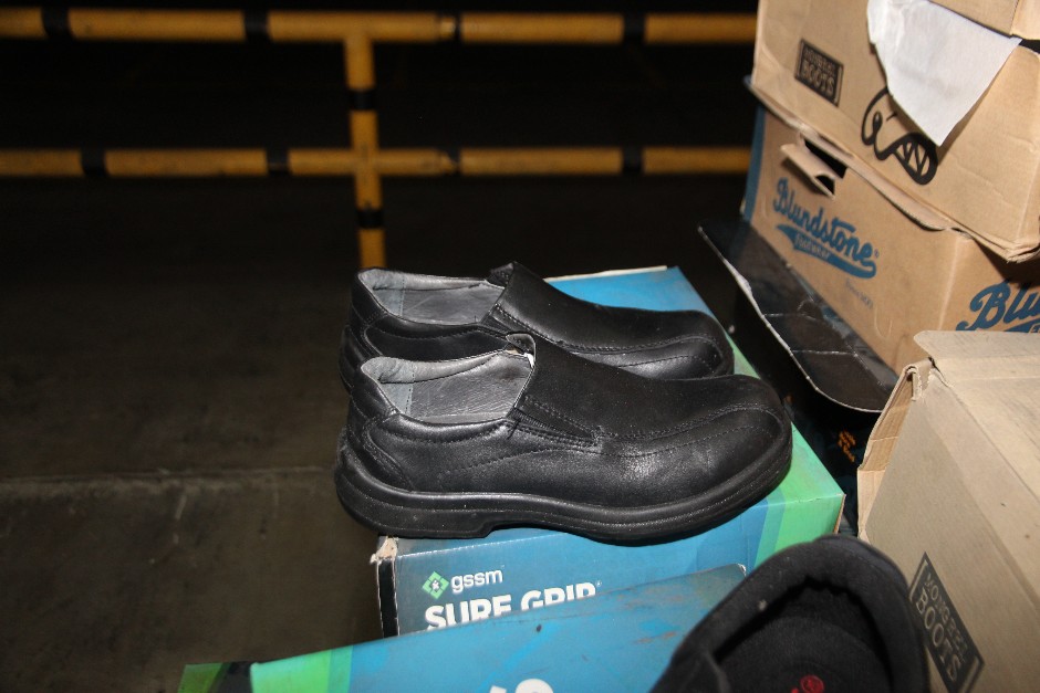 Safety Boots & Shoes On Pallet