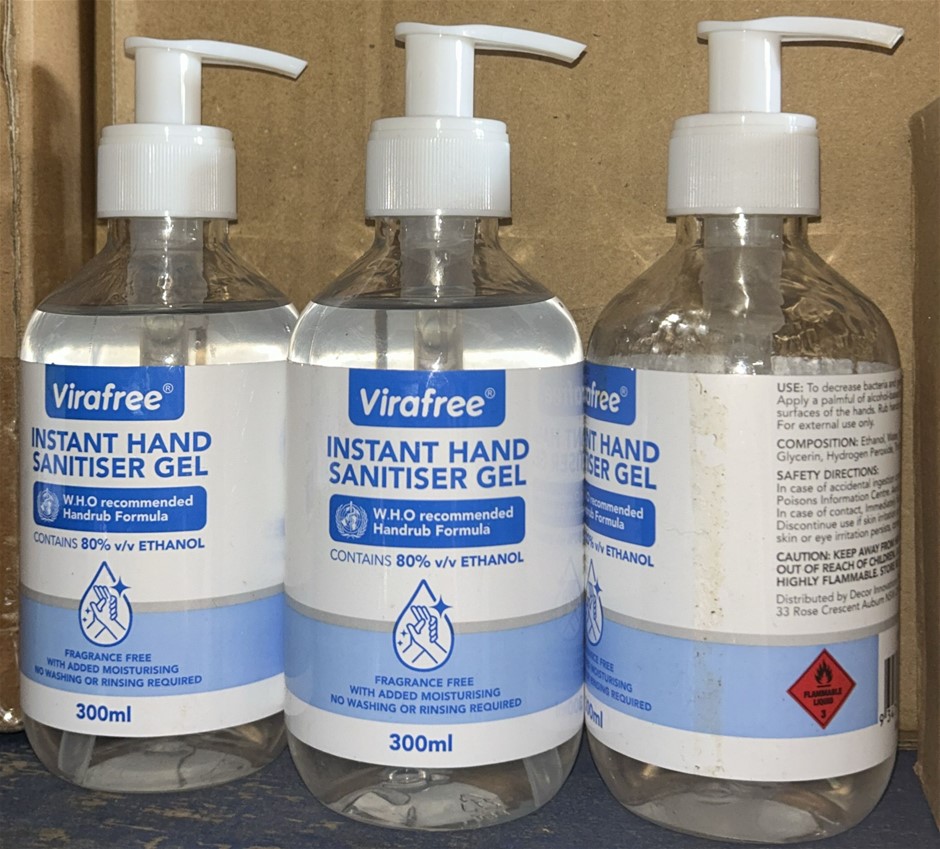 24x Virafree Hand Sanitiser 300mL