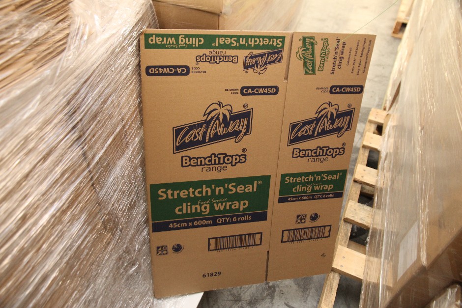 <p>Cast Away Cling Wrap Packing Boxes</p>