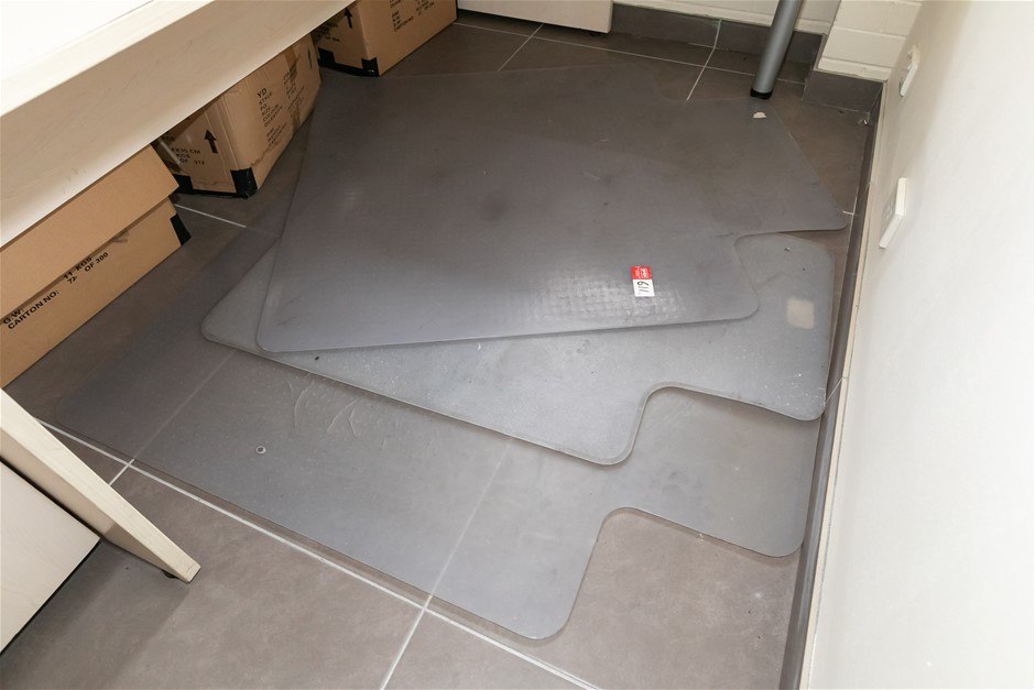 Hard Poly Desk Floor Mats Protectors