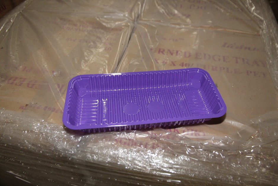 Eco Food-Pac Turn Edge Purple Trays Unused in Box